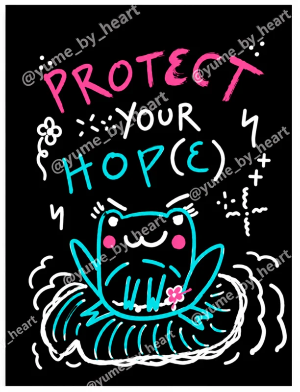 Protect your hop(e), εικονογράφηση με watermark @yume_by_heart